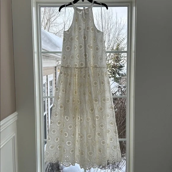 Madewell Aubriella Dress Embroidered Drop-Waist Maxi Dress Floral Eyelet XS NEW - Picture 14 of 14